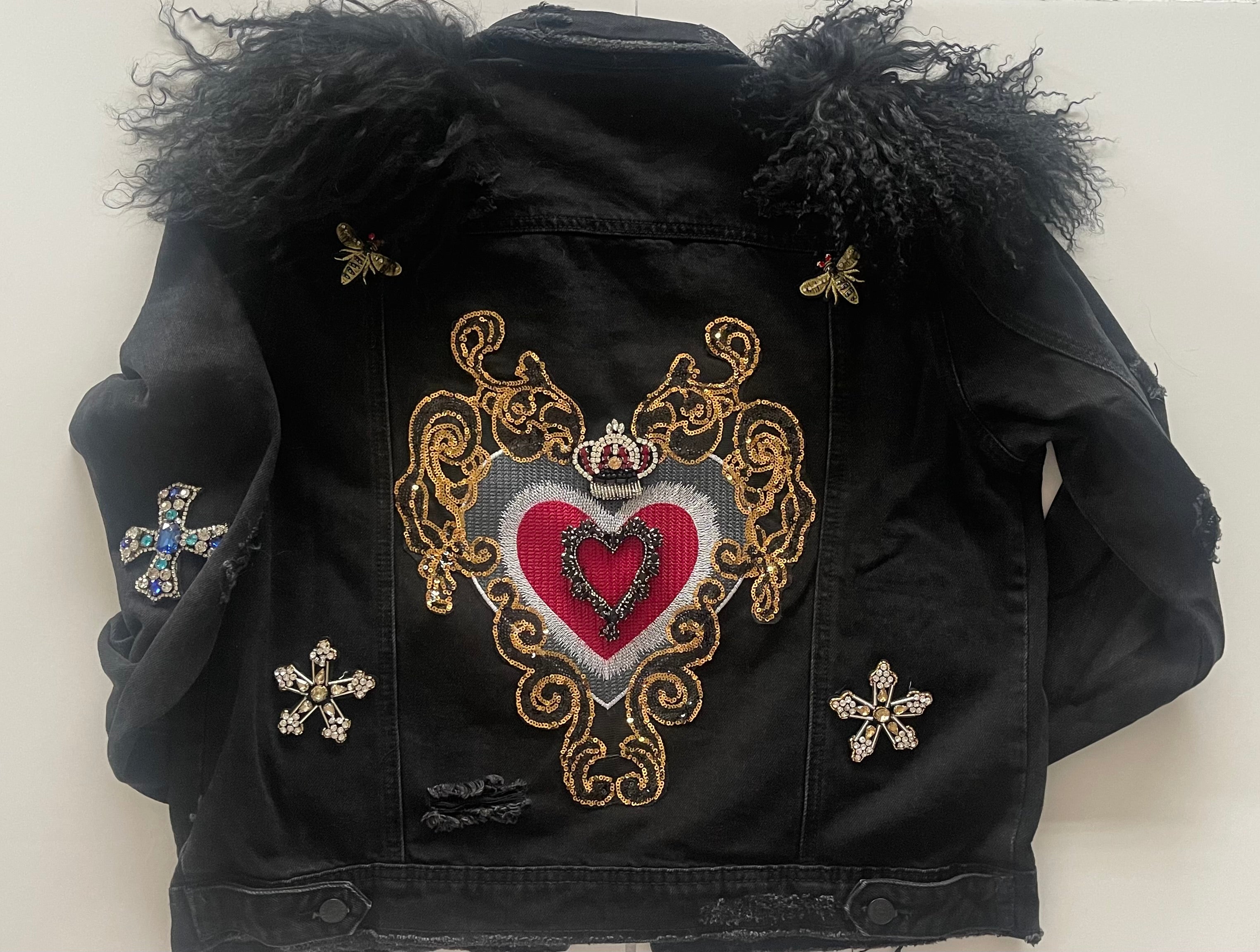 Custom women’s Bling Denim Jacke