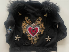 Custom women’s Bling Denim Jacke