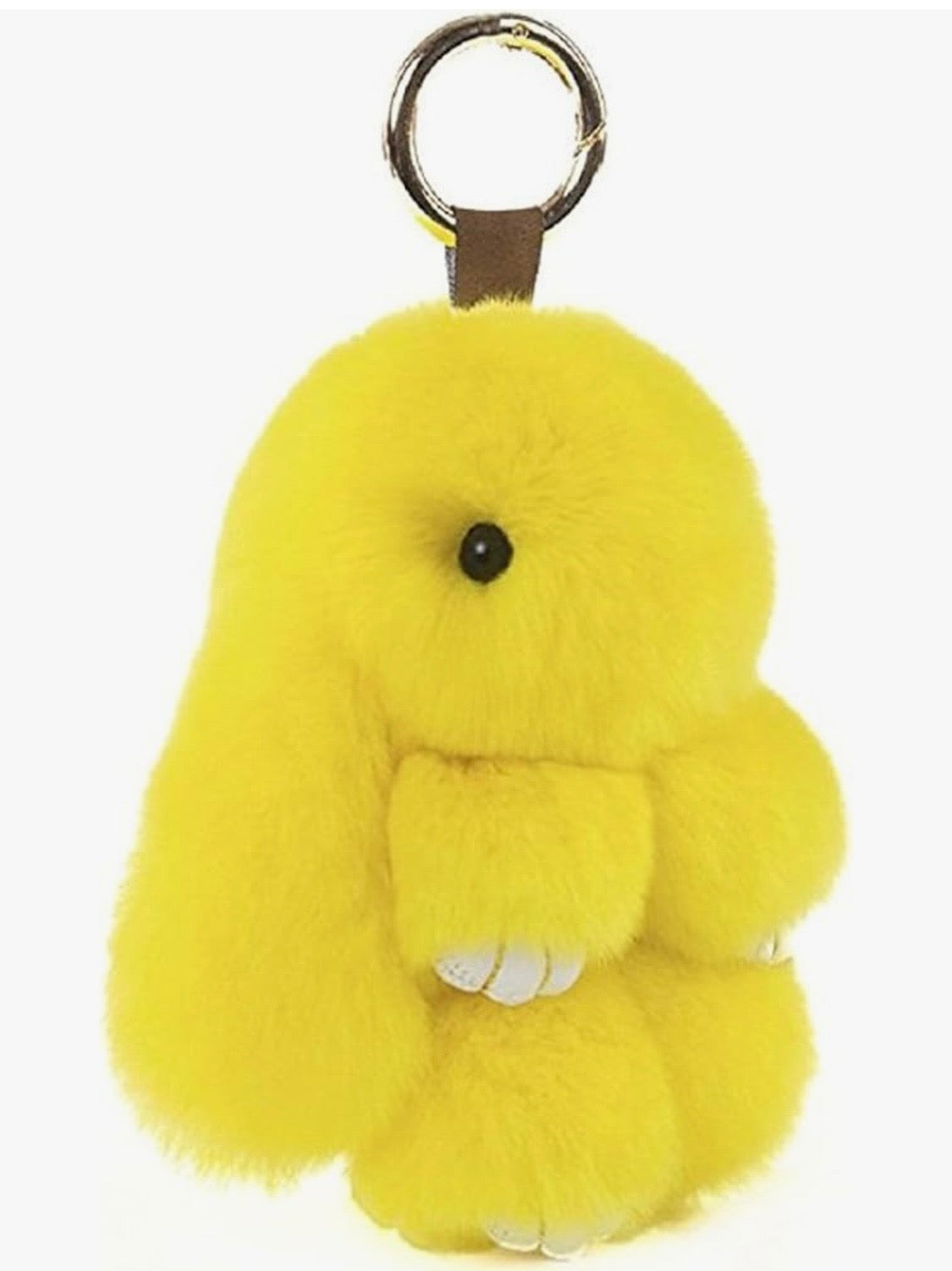 Bunny Keychain Soft Cute Rex Rabbit Fur Keychain