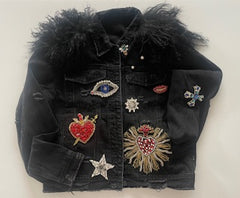 Custom women’s Bling Denim Jacke
