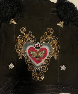 Custom women’s Bling Denim Jacke
