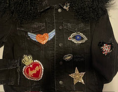 Custom women’s Bling Denim Jacke