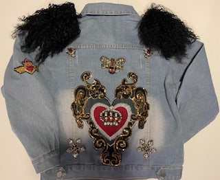 Custom women’s Bling Denim Jacket
