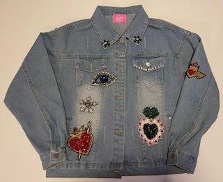 Custom women’s Bling Denim Jacket