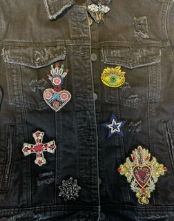 Custom women’s Bling Denim Jacket
